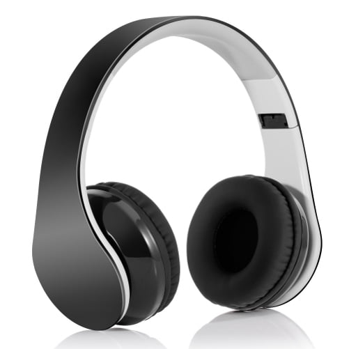 Black & Silver Over-Ear Headphones With Mic For Samsung Galaxy Tab S6 Lite